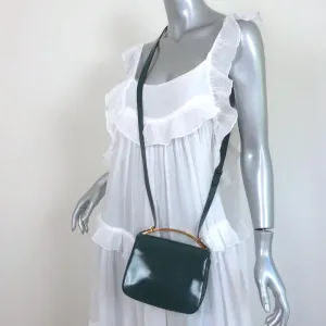 Marni Sculpture Bag Teal Glossy Leather Mini Crossbody Bag