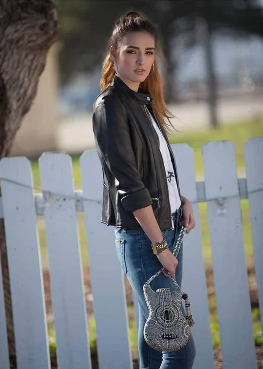 Mary Frances On Tour Crossbody Guitar Handbag