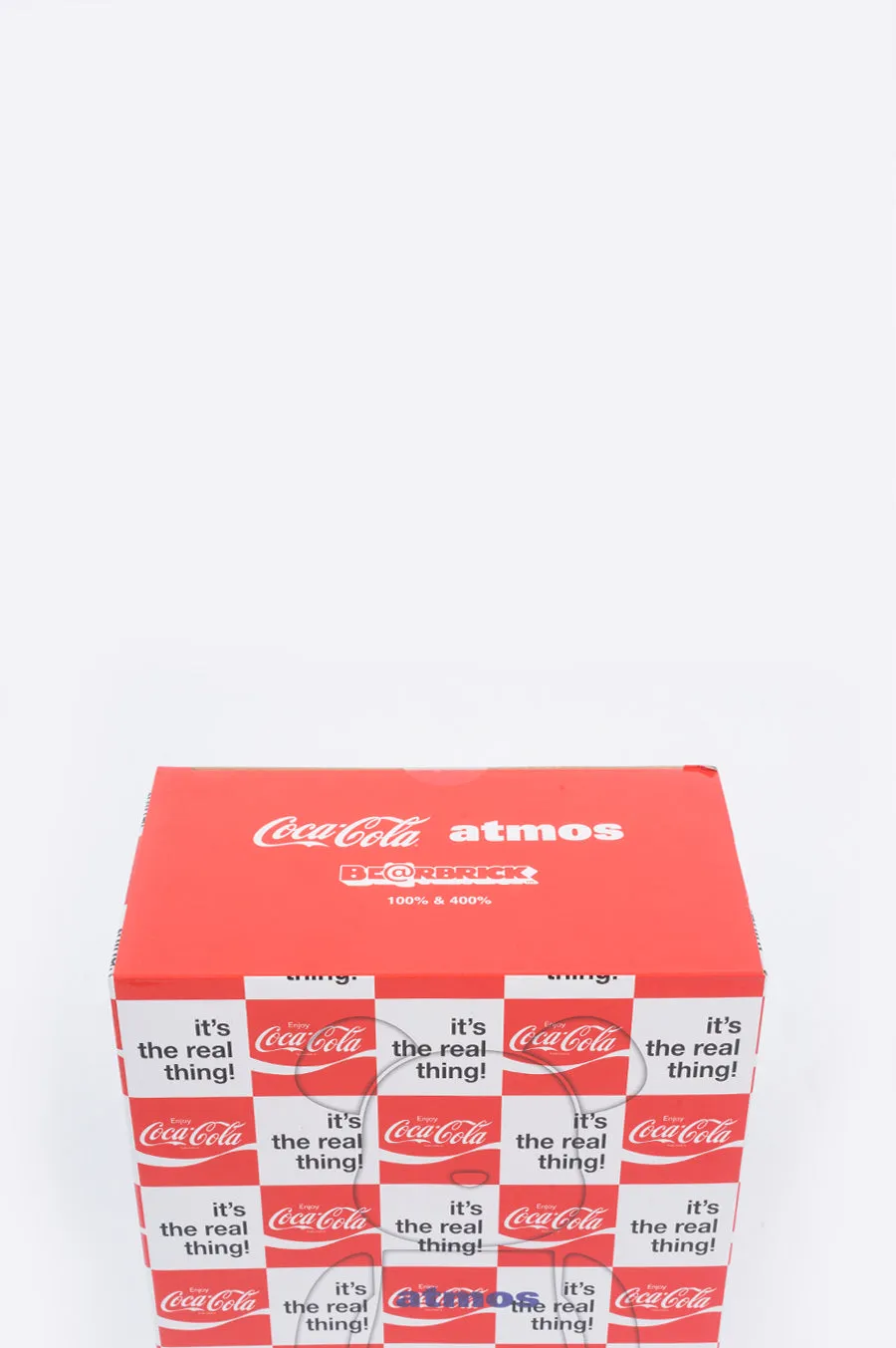 MEDICOM X ATMOS X COCA-COLA CHECKER BEARBRICK