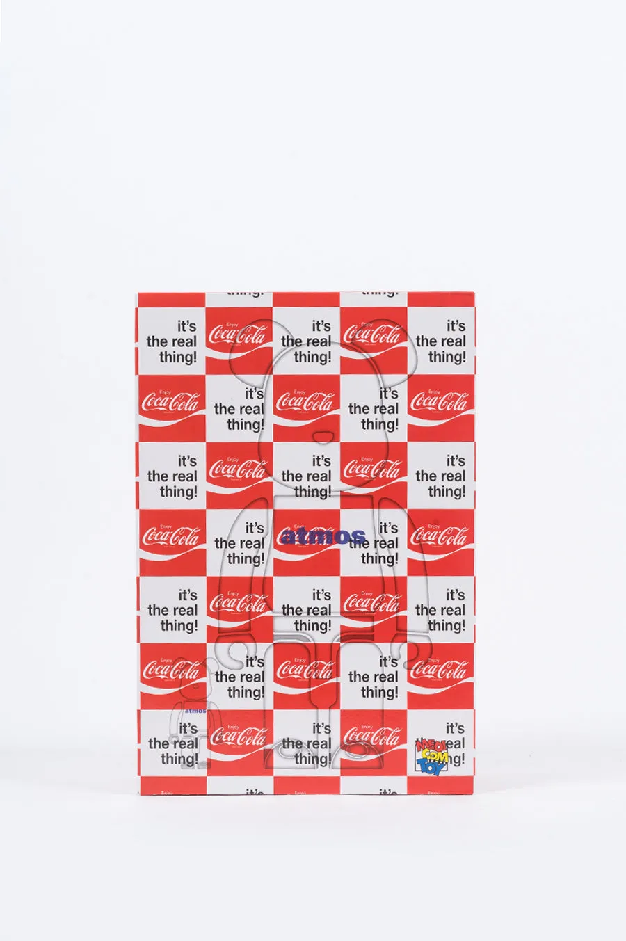 MEDICOM X ATMOS X COCA-COLA CHECKER BEARBRICK