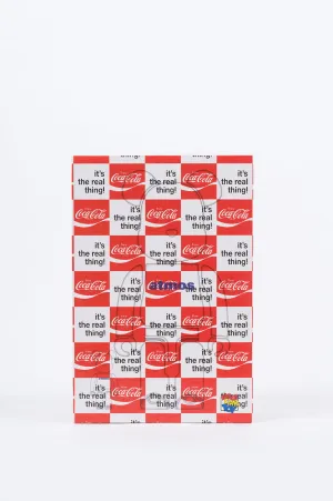 MEDICOM X ATMOS X COCA-COLA CHECKER BEARBRICK