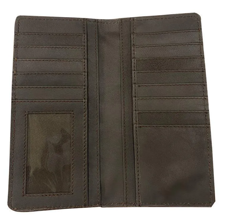 Medium Rodeo Style Leather Bi-fold Wallet