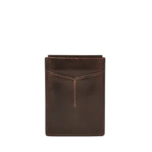 MENS FOSSIL DERRICK MAGNETIC CARD CASE