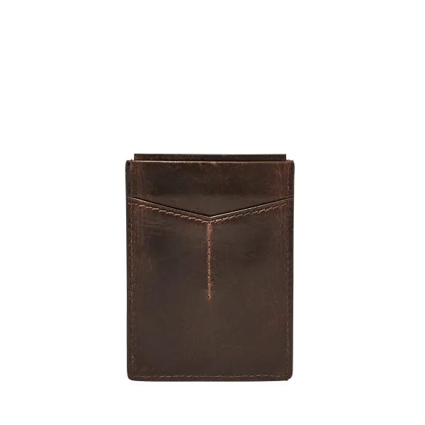 MENS FOSSIL DERRICK MAGNETIC CARD CASE