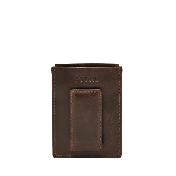 MENS FOSSIL DERRICK MAGNETIC CARD CASE