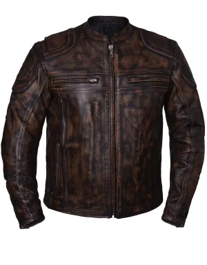 Men's Nevada Brown Utra Motorcycle Jacket