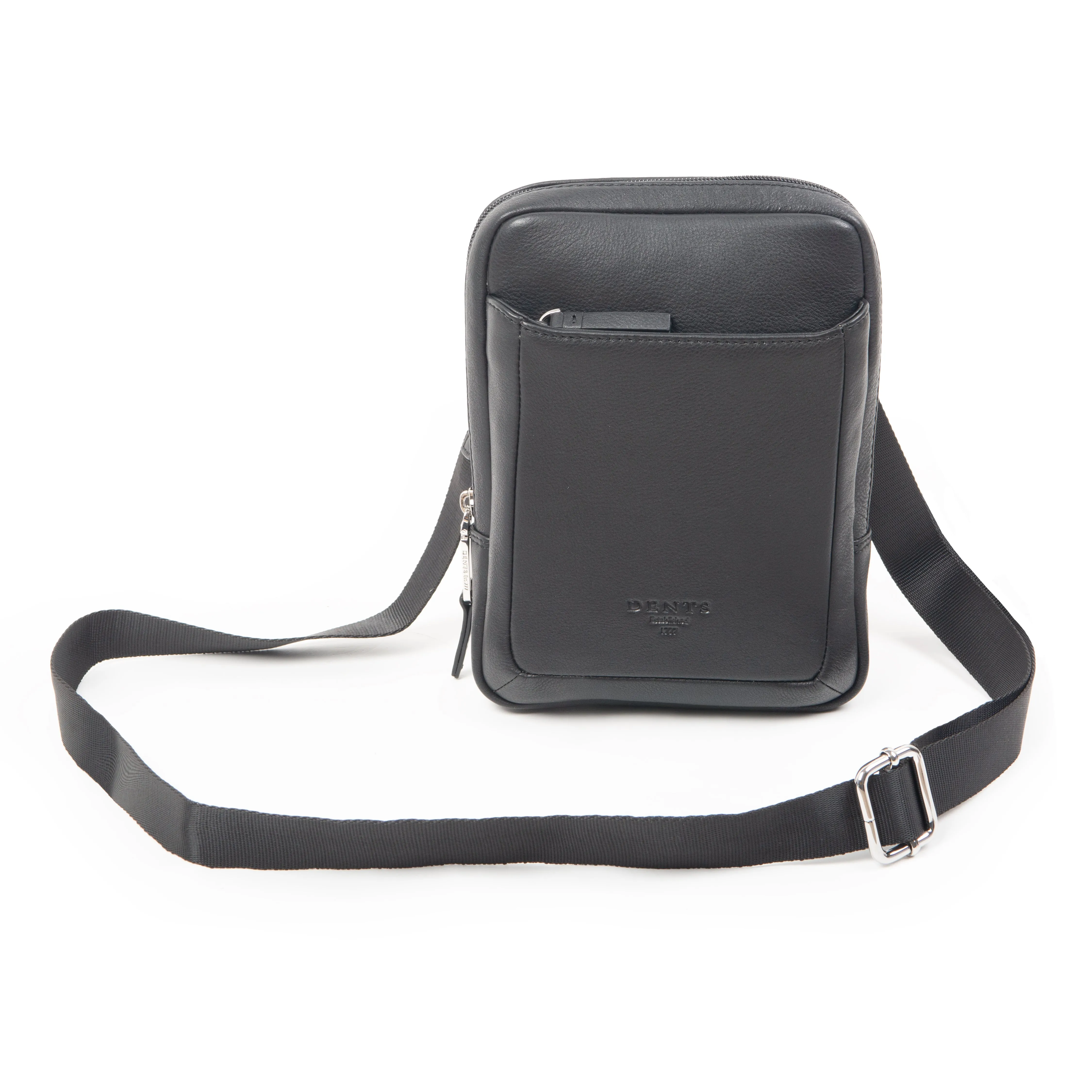 Men's Small Pebble Grain Leather Crossbody Bag