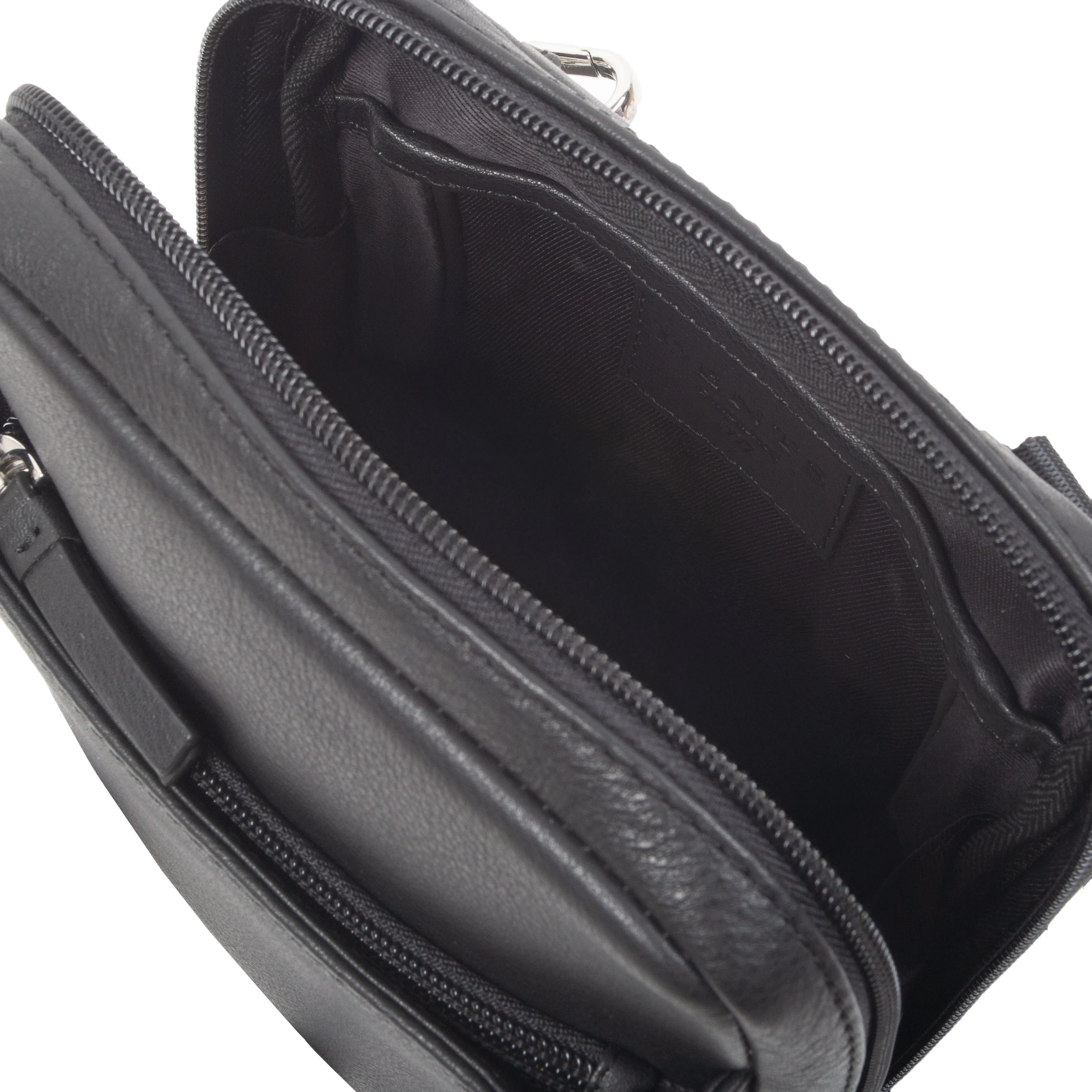 Men's Small Pebble Grain Leather Crossbody Bag