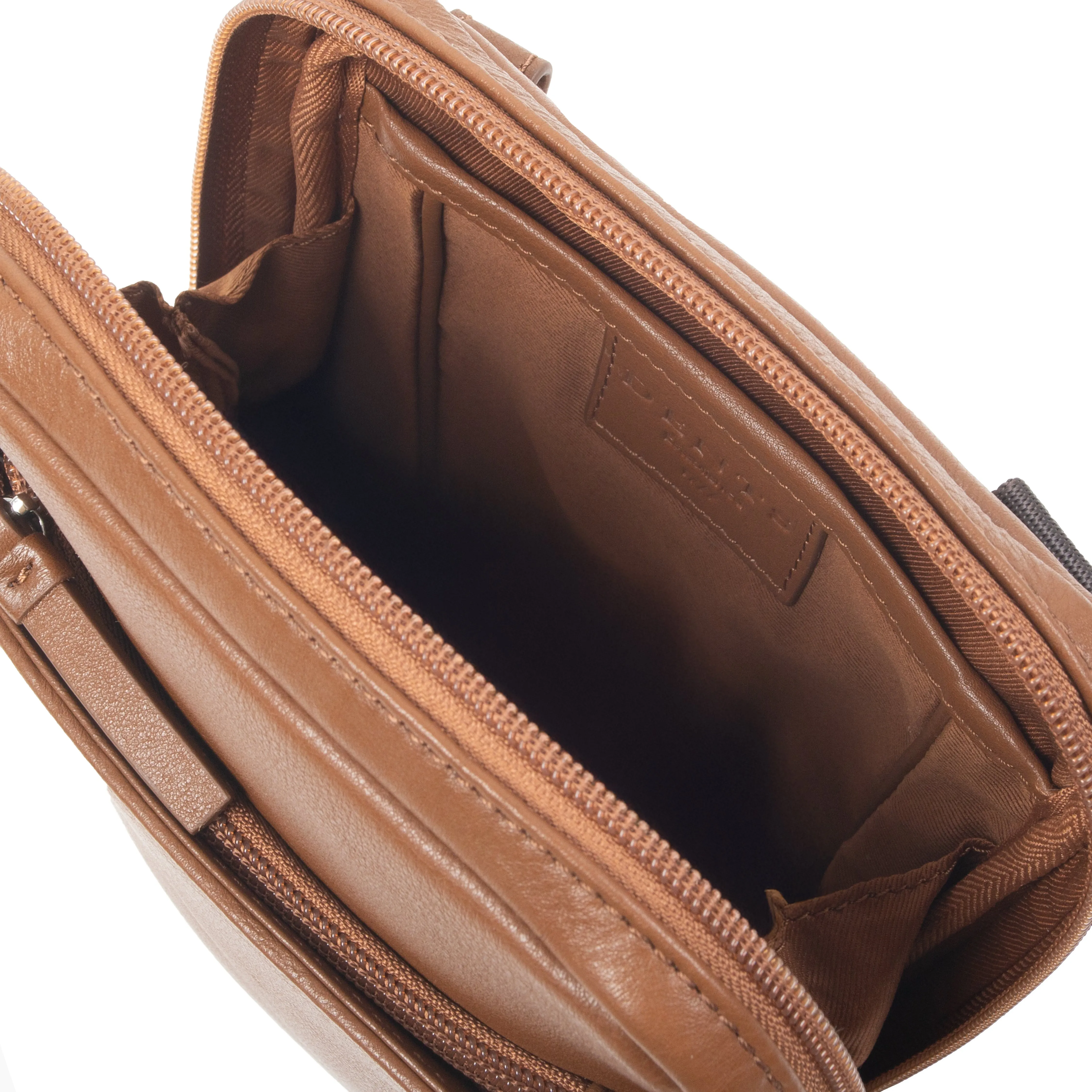 Men's Small Pebble Grain Leather Crossbody Bag