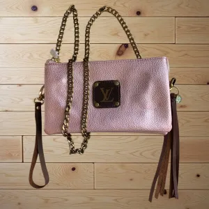 Metallic Blush Crossbody
