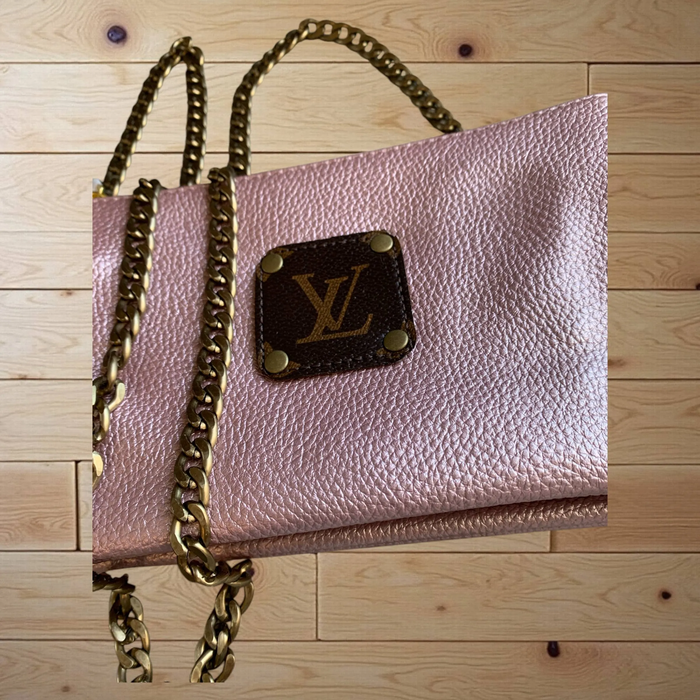 Metallic Blush Crossbody