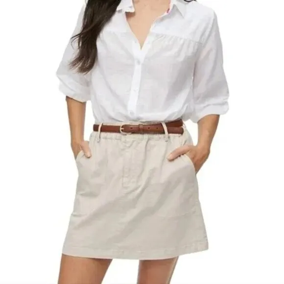 Michael Stars Womens Monroe Stretch Twill Mini Skirt Size 2X