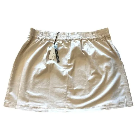 Michael Stars Womens Monroe Stretch Twill Mini Skirt Size 2X