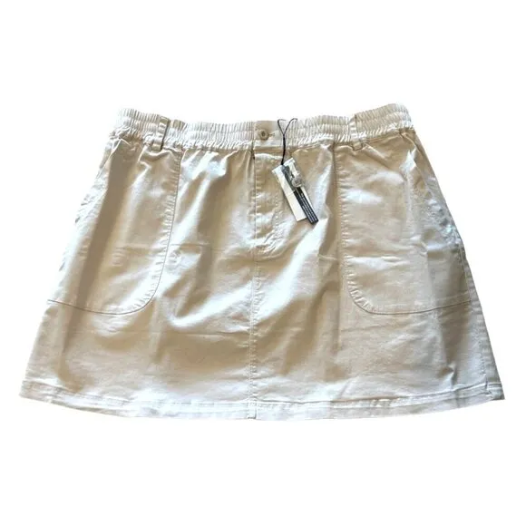 Michael Stars Womens Monroe Stretch Twill Mini Skirt Size 2X