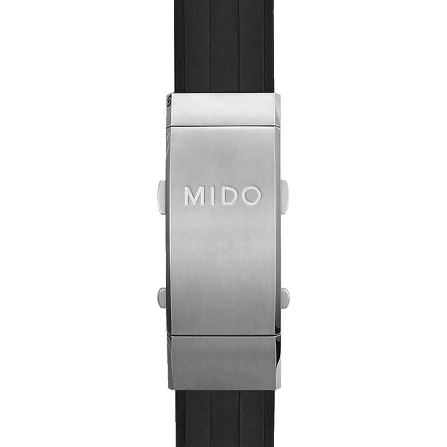 Mido rubber strap ocean star 200 with deployant buckle m603015125