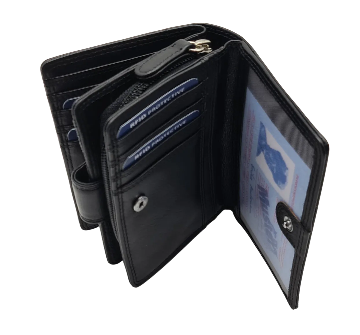 Migant Design Woman leather wallet colour with RFID protection 6081