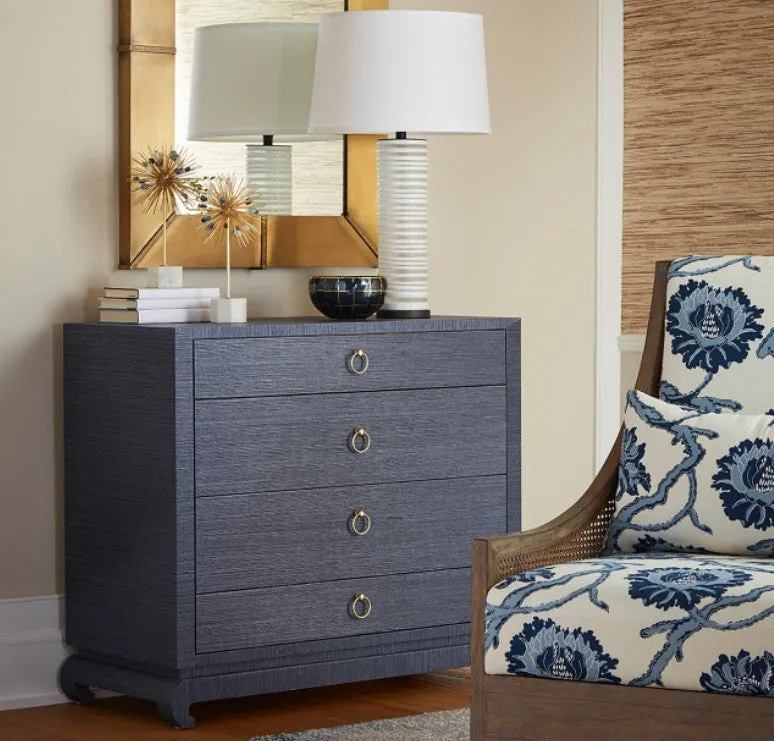Ming Large Four Drawer, Blue - Bungalow 5