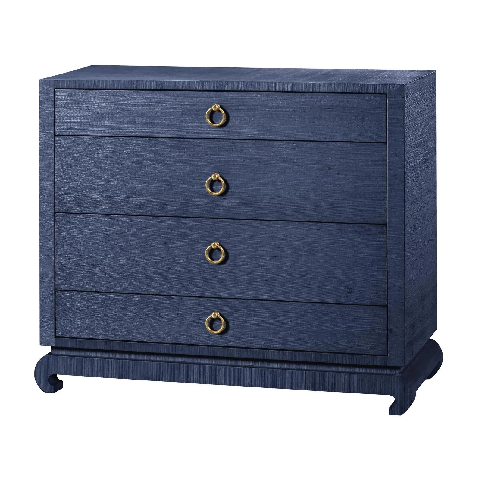 Ming Large Four Drawer, Blue - Bungalow 5