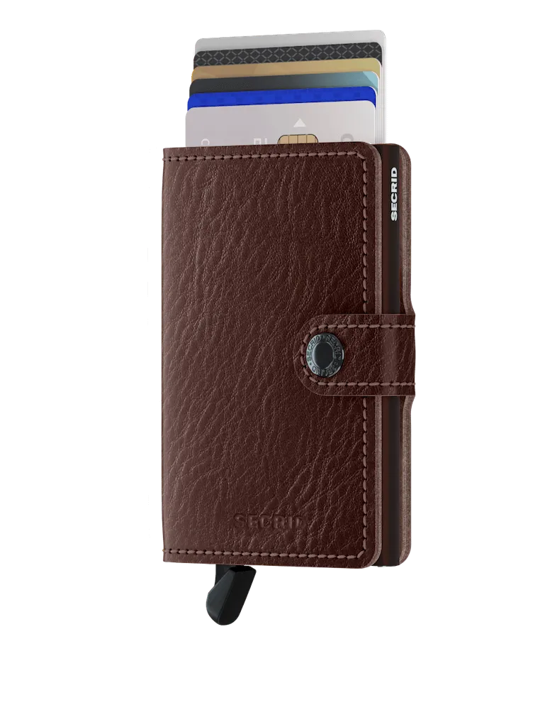 Miniwallet Veg Tanned - Espresso Brown