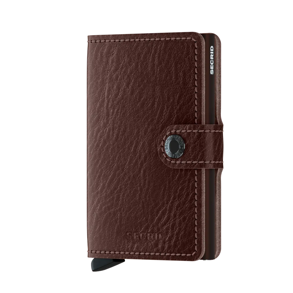Miniwallet Veg Tanned - Espresso Brown