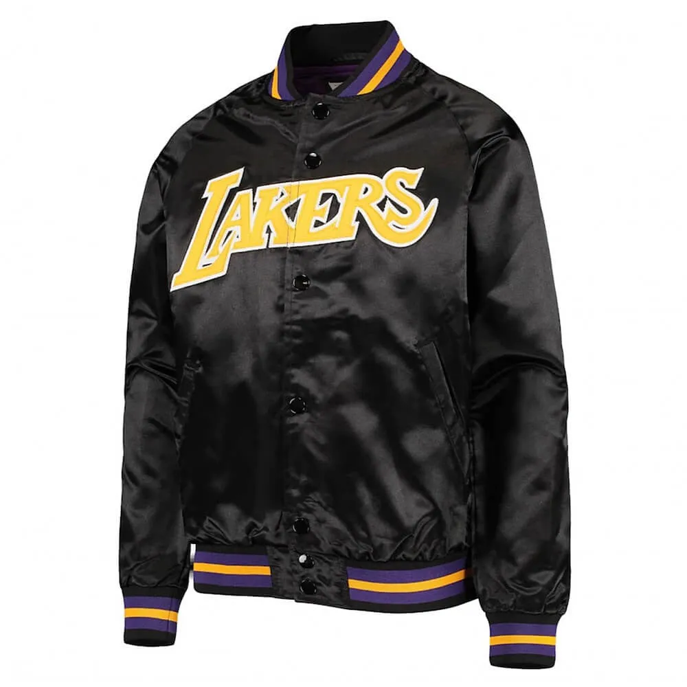 Mitchell & Ness Lightweight Satin Jacket Los Angeles Lakers Black