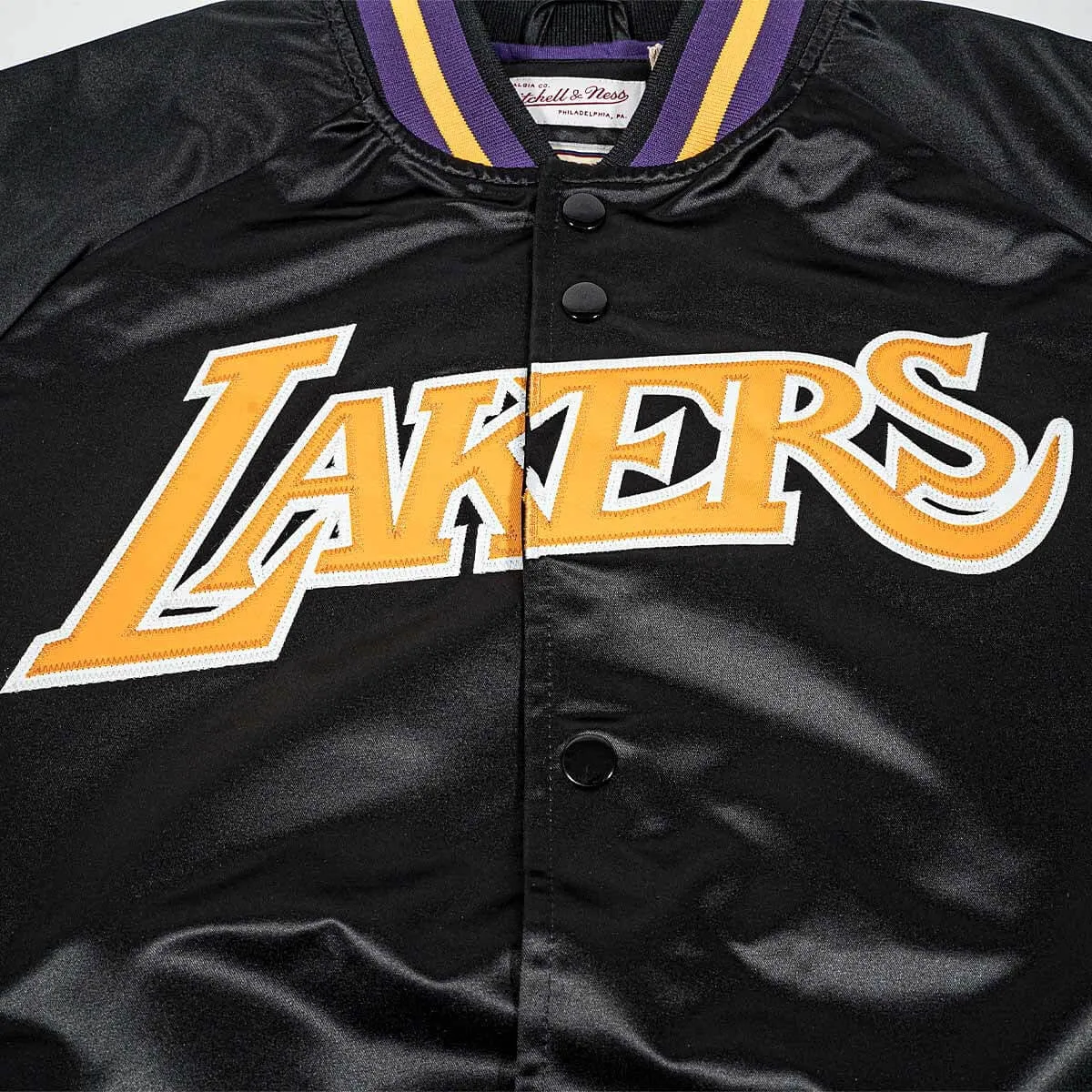 Mitchell & Ness Lightweight Satin Jacket Los Angeles Lakers Black
