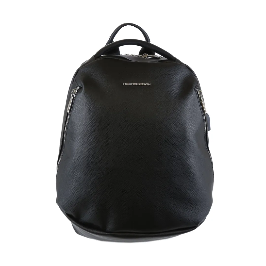Momodesign Zaino Business Unico in Saffiano Nero