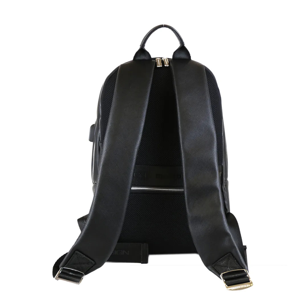 Momodesign Zaino Business Unico in Saffiano Nero