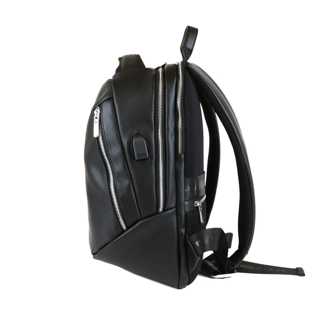 Momodesign Zaino Business Unico in Saffiano Nero