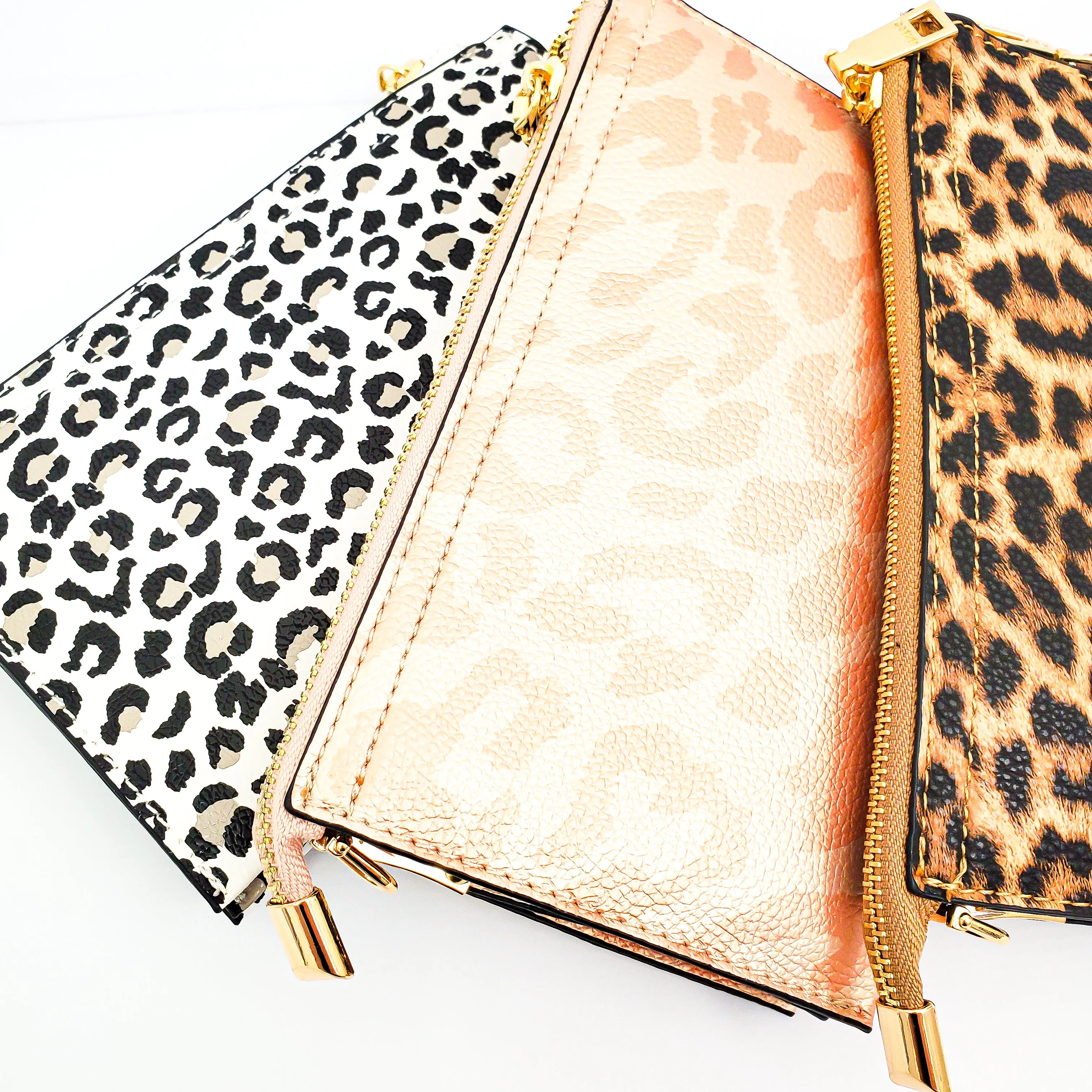 Monogrammed Vegan Leather Cell Phone Window Clutch 3 Compartment Crossbody Purse Bridesmaid Gift - 6 Colors