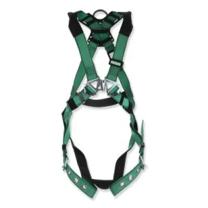 MSA V-FORM™ Full-Body Harness, Back D-Ring, Qwik-Fit™ Buckles, Super X-Large, 10197198