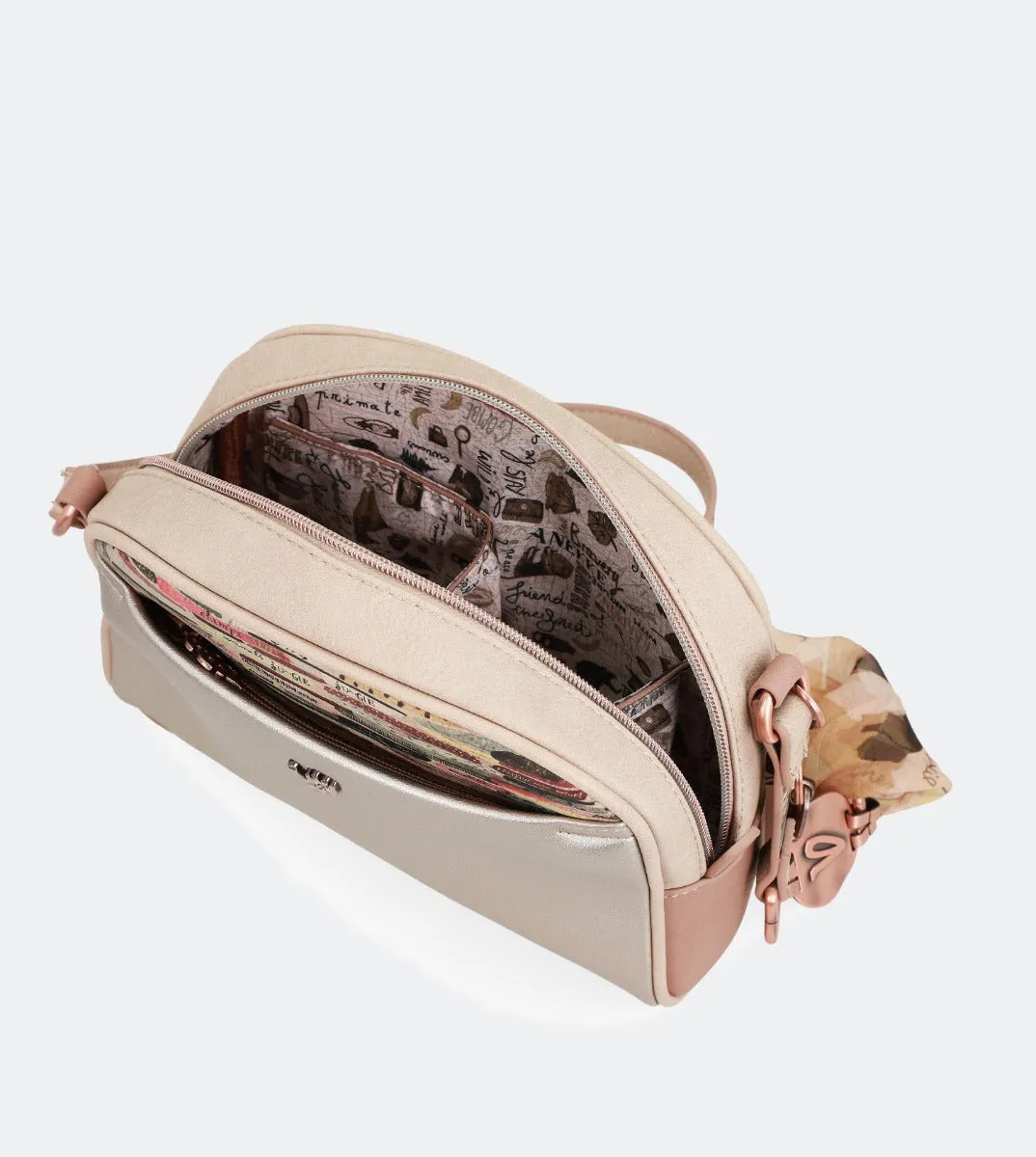 Nature vinyl crossbody bag