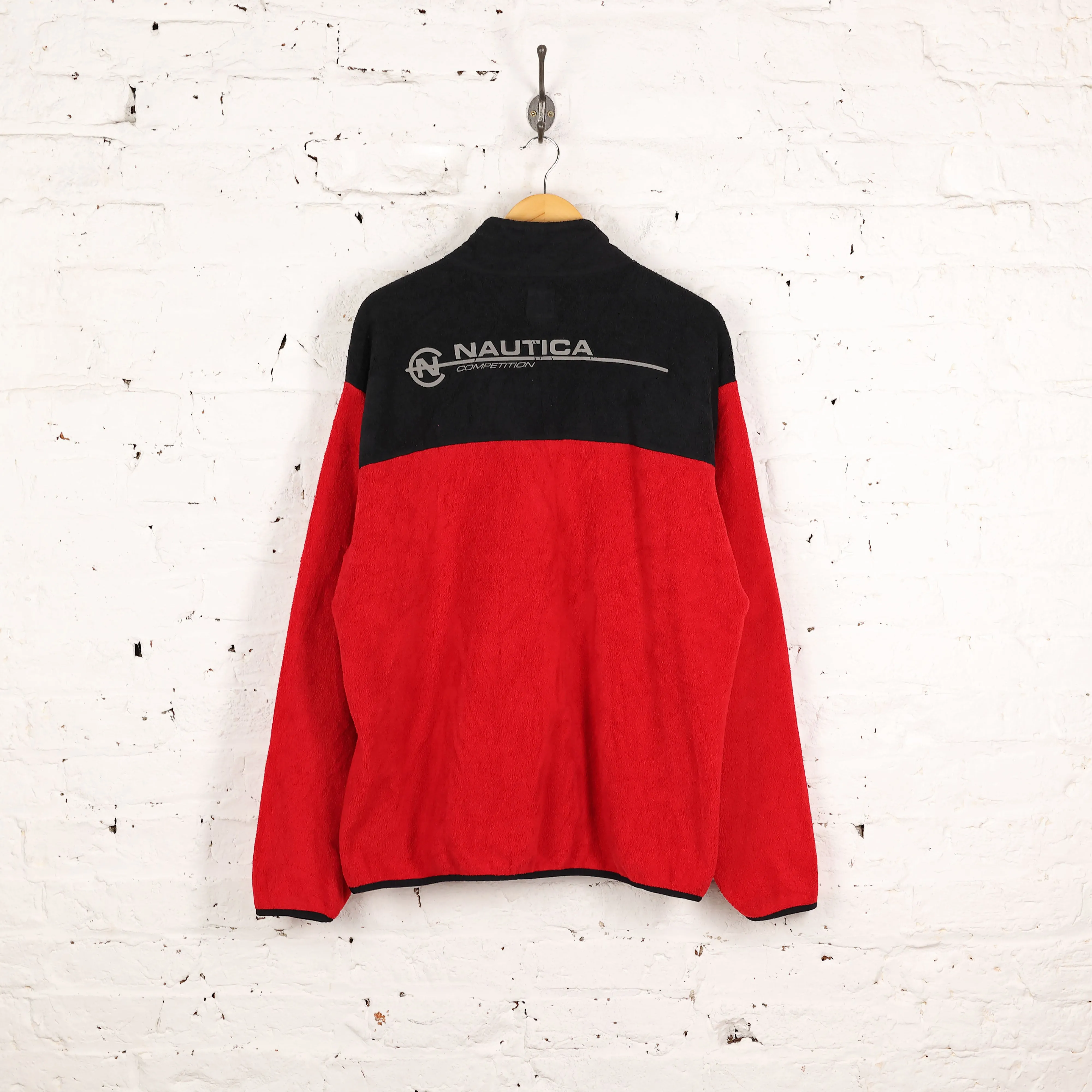 Nautica Competition 1/4 Zip Fleece - Red - XL