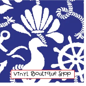 Navy Blue Anchors Away