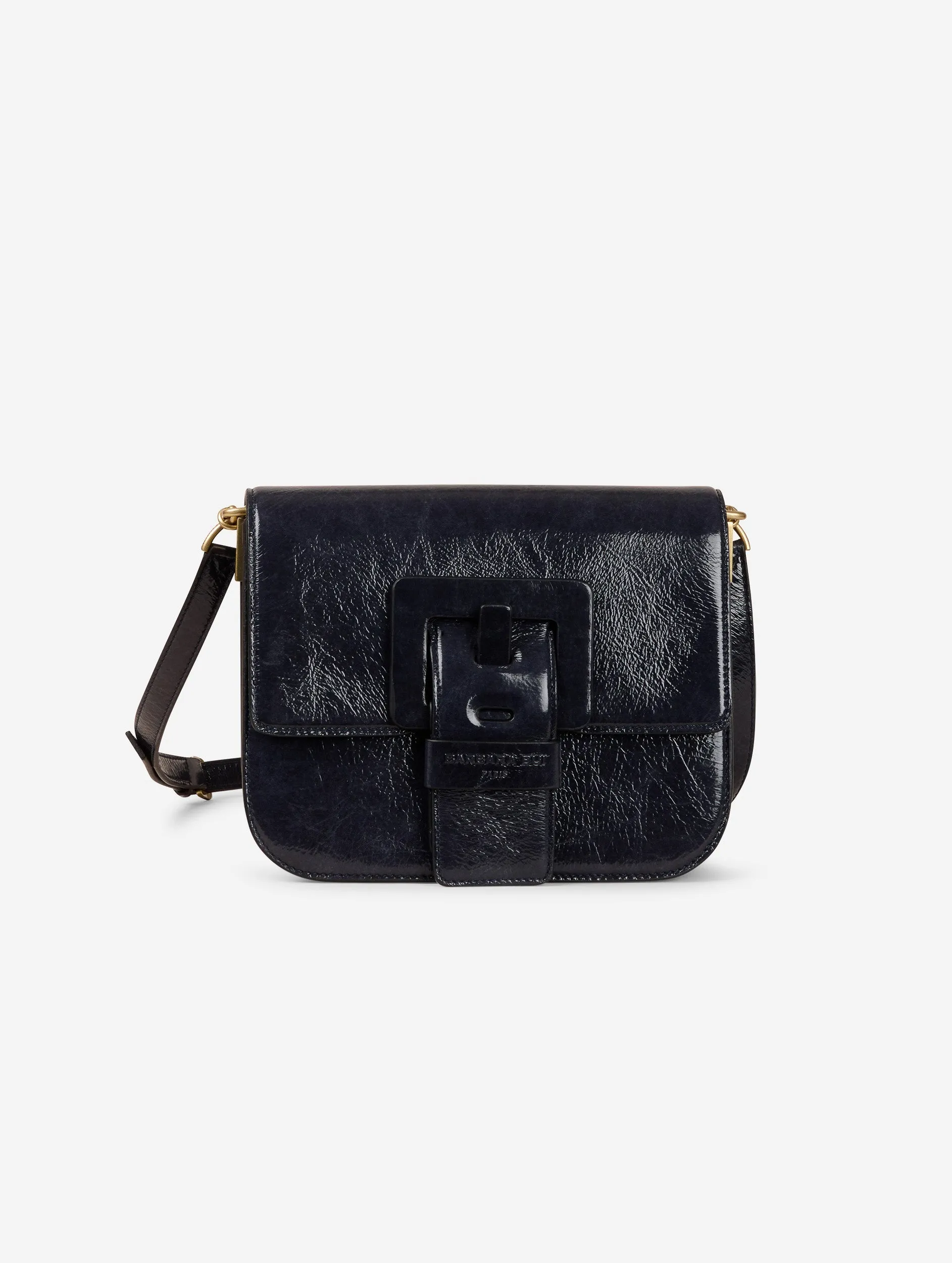 Navy blue patent leather TOUCH Me bag