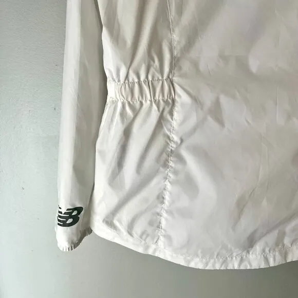 New Balance White Windbreaker Jacket Size M