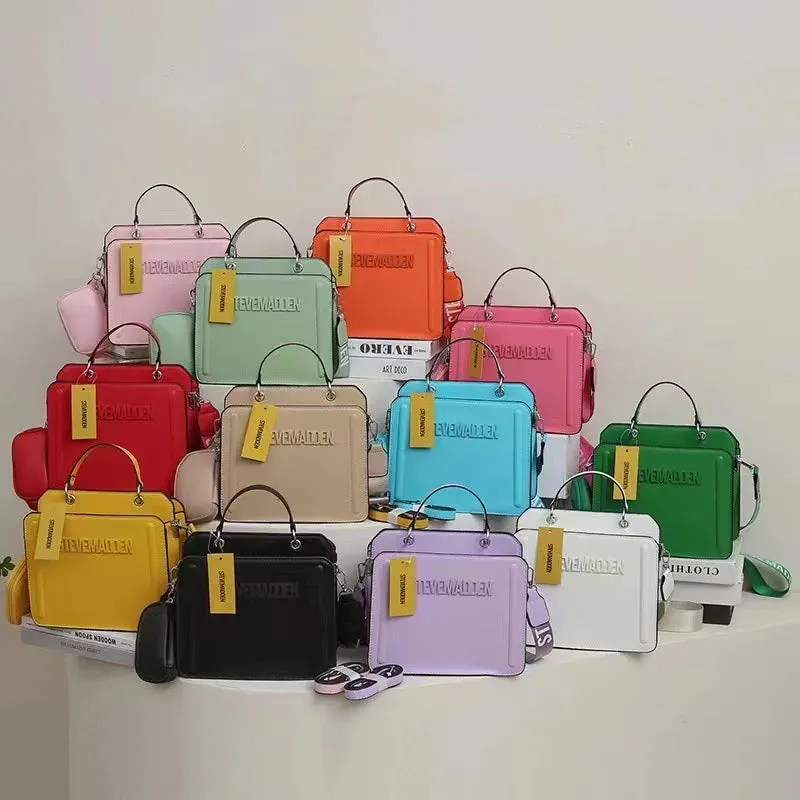 New Fashion Tote Handbags Female Famous Brand Designer Shoulder Bags Purse And Handbags Bucket Pu Leather Women Luxury Handbags
