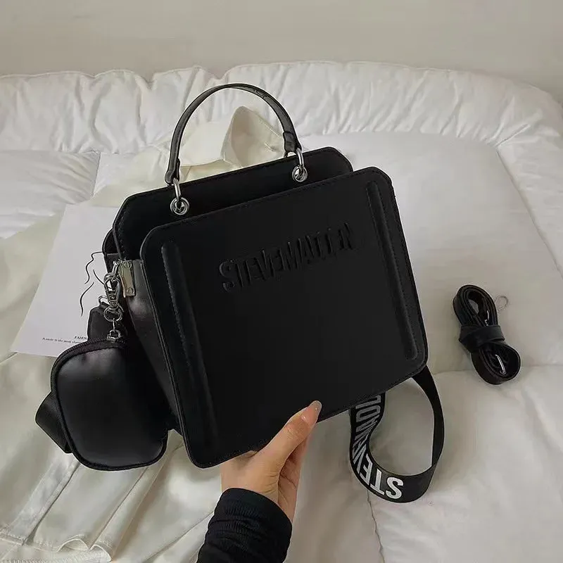 New Fashion Tote Handbags Female Famous Brand Designer Shoulder Bags Purse And Handbags Bucket Pu Leather Women Luxury Handbags