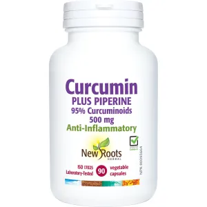 New Roots Curcumin Plus Piperine  90 Veg Capsules