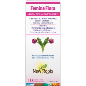 New Roots Femina Flora Vaginal Flora 10 Vaginal Ovules