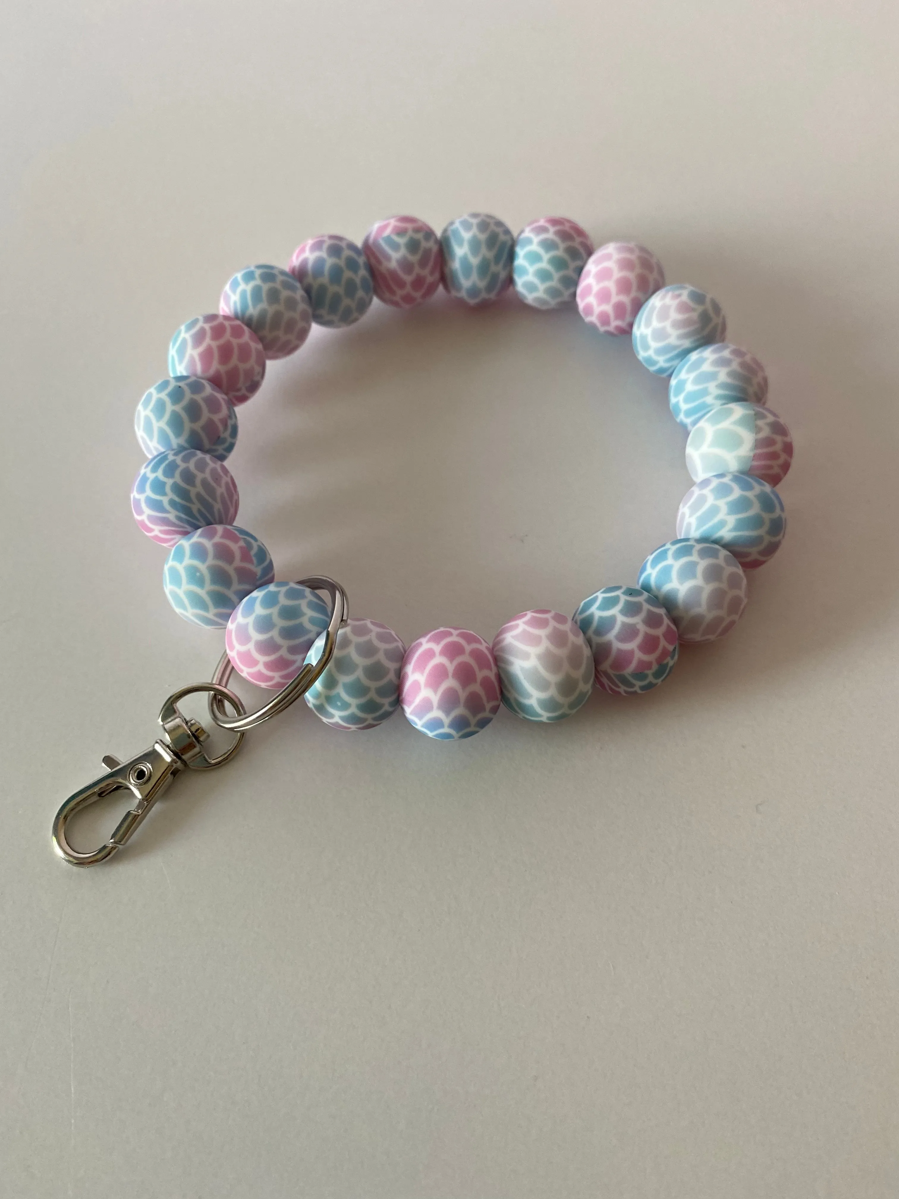 “Ocean Print” Wristlet Keychain