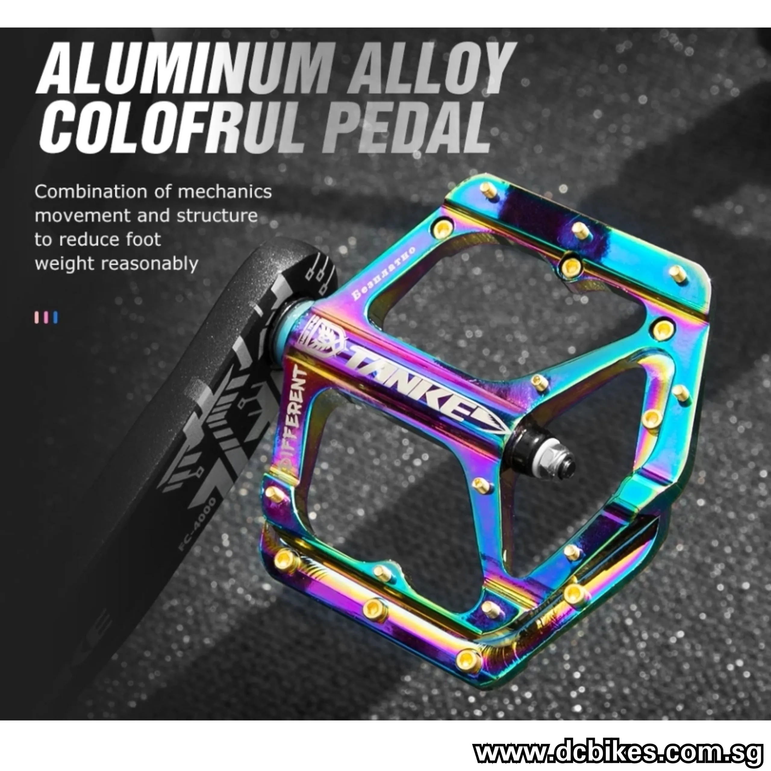 Oil Slick TP-50 Aluminium MTB Lightweight Pedals