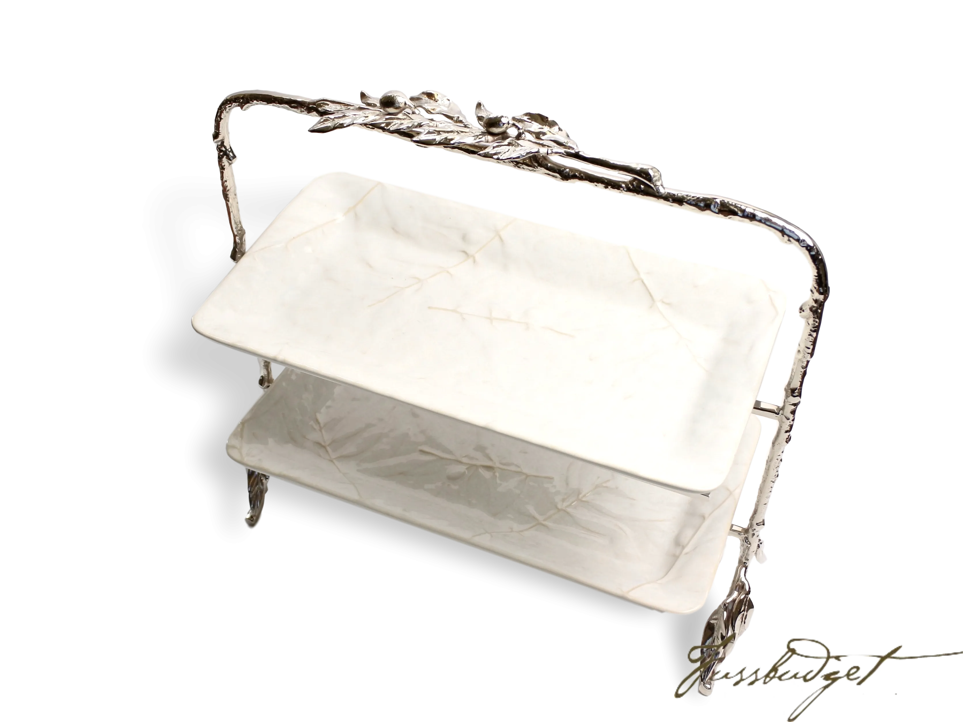 Oliveira Buffet Stand with 2 Rectangular Trays