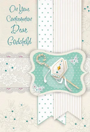 On Your Confirmation Dear Godchild Greeting Card