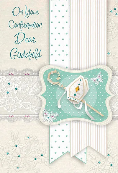 On Your Confirmation Dear Godchild Greeting Card