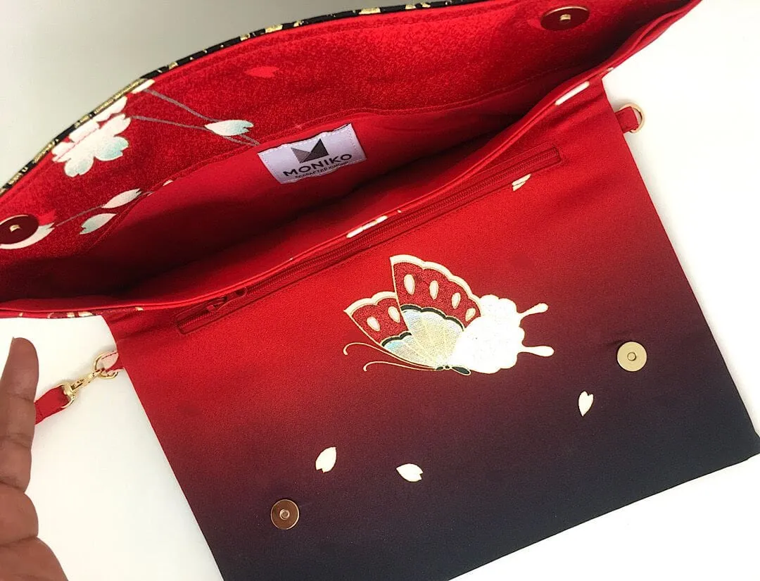 Ookii Kuukou Large Folding Wristlet Clutch 5461A