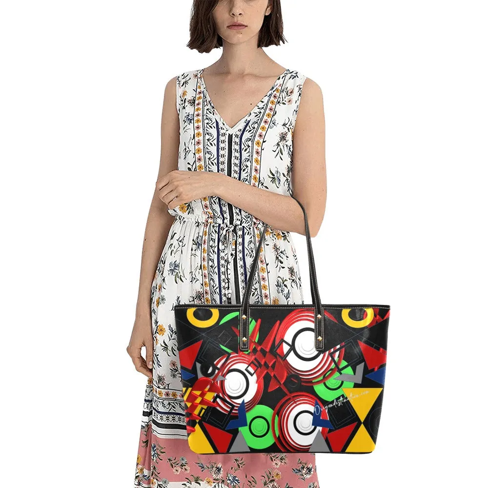 Origen Destination Elec Women's Rivet-strap Large Tote Bag
