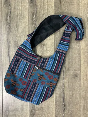 Patchwork Bee Shoulder Bag