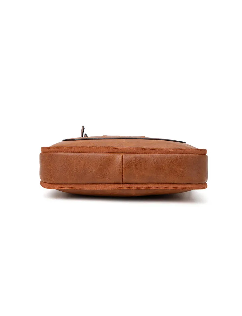 Patricia Vegan Expandable XBody Bag Tan