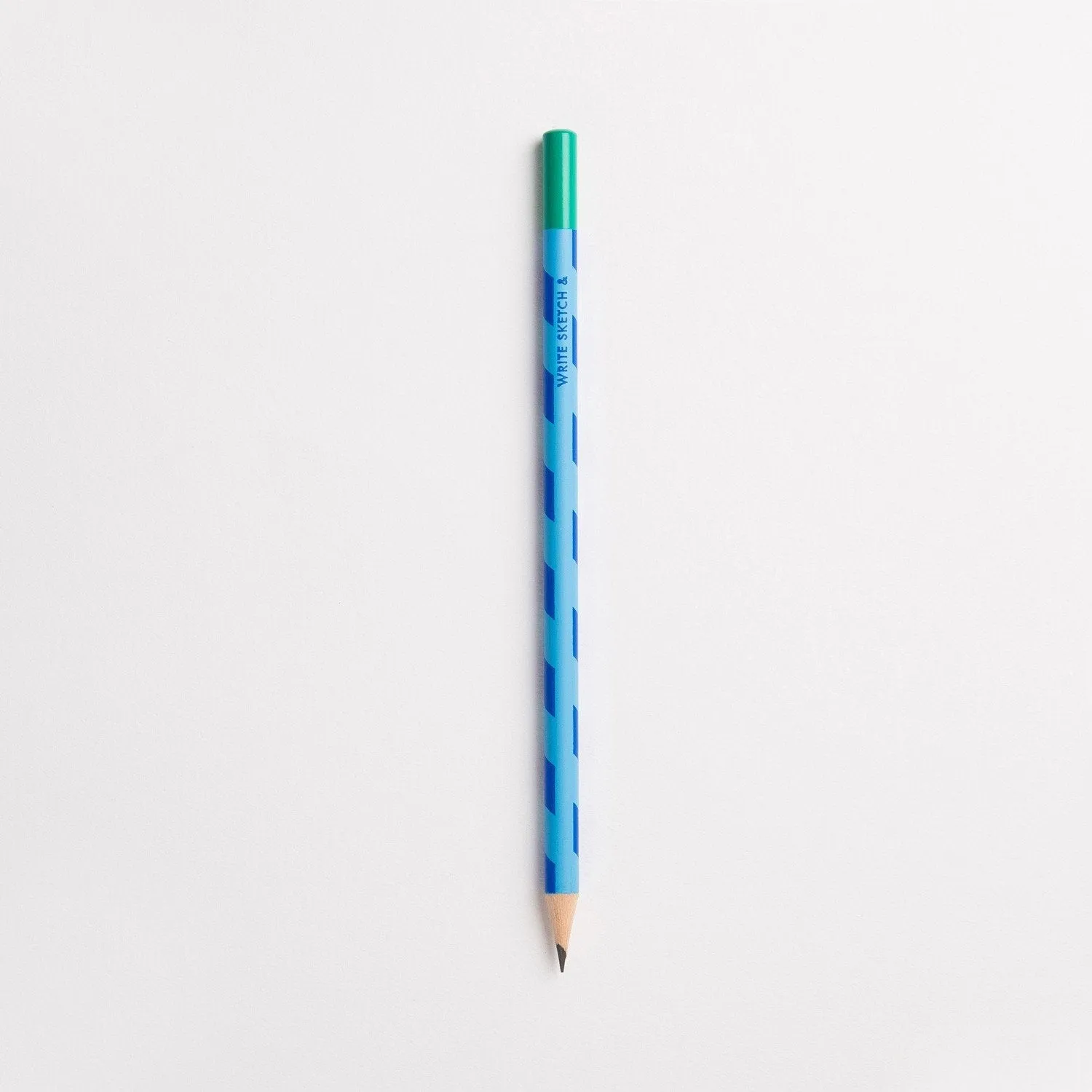 Patterned graphite pencil - LIGHT BLUE